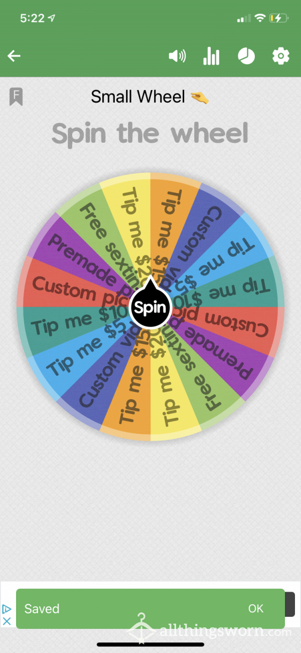 Small Risk Wheel 🤏🐷 ($7 To Spin)