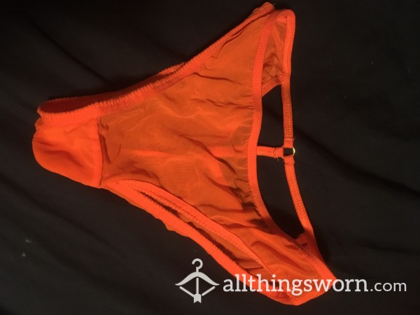 Sold! Small, Sexy, Used, Orange Panties