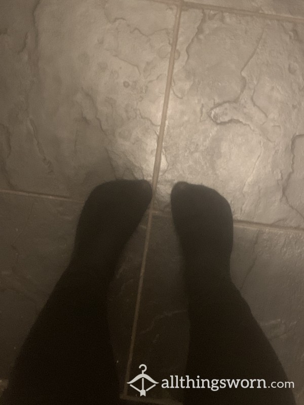 Small Size 5 Black Socks