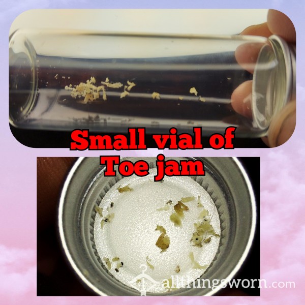 Small Vial Of Toe Jam (free Shipping)