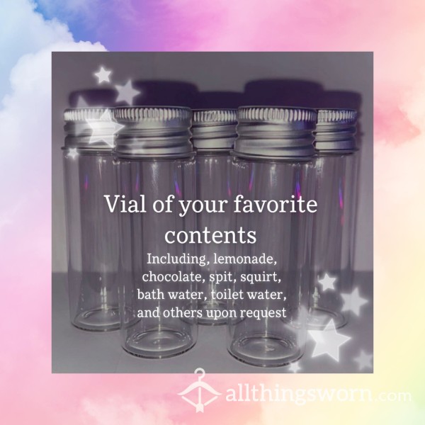 Small Vial Of Your Favorite Contents
