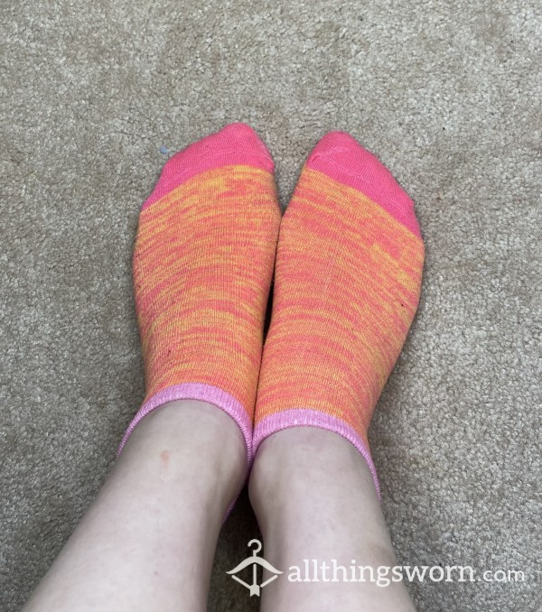 🌅Small Well-Worn Sunset Ankle Socks