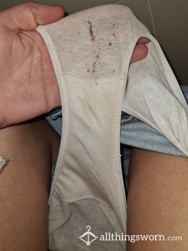 Smelly And Dirty White Pants
