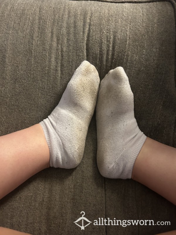 Smelly And Stained White Socks