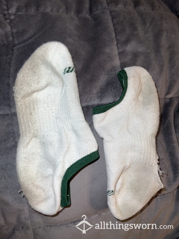 Smelly Highschool Cheerleading Socks With Hole On The Left One