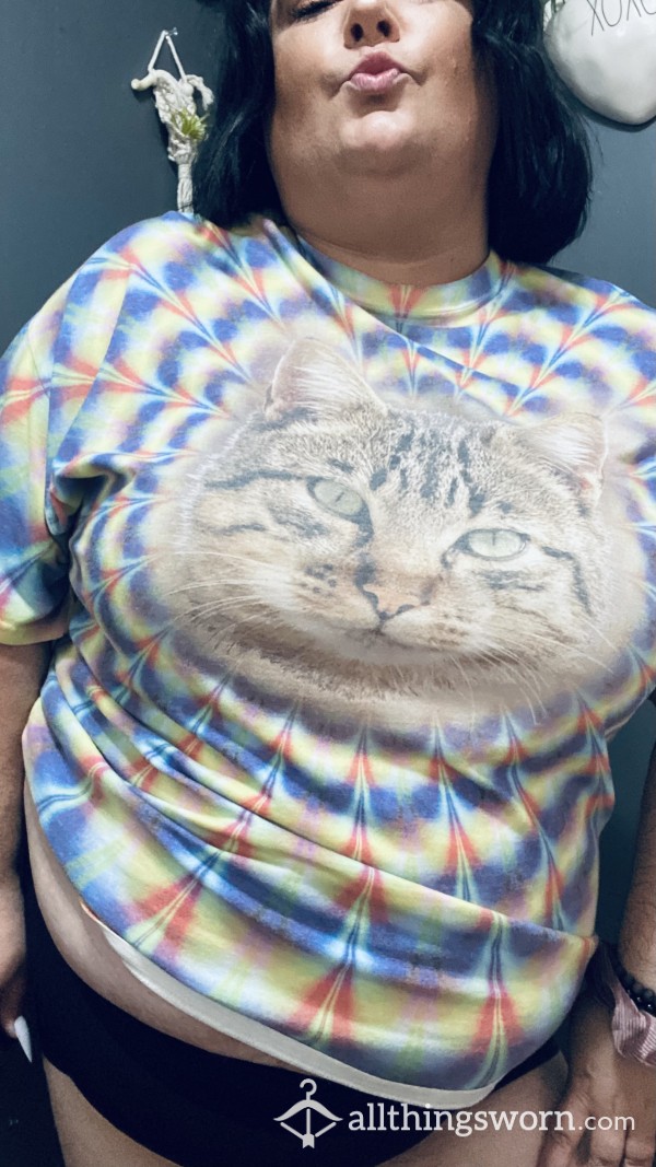 Smelly Old Tee ❌🍩❌🍩 TIE DYE CAT
