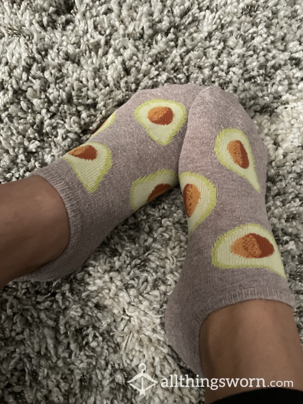 Smelly Avocado Beige Socks