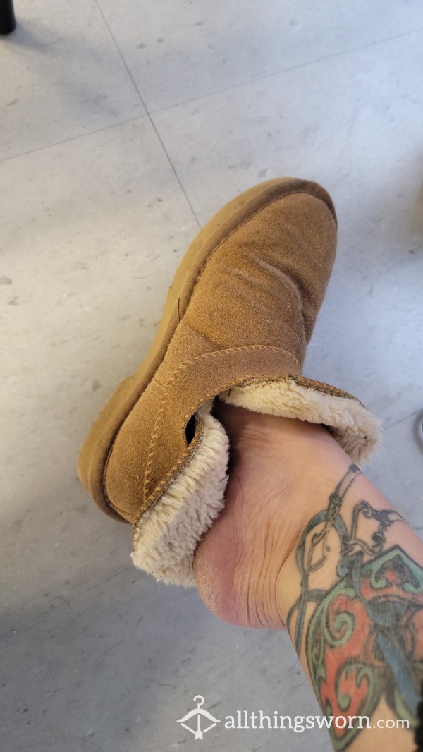 Smelly Ugg Fuzzy Boots Worn Without Socks For Weeks