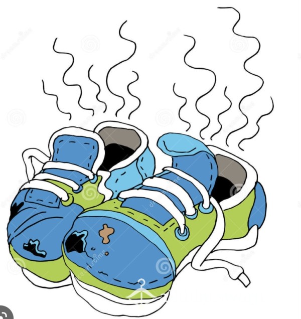 Smelly Well Worn Running Shoes