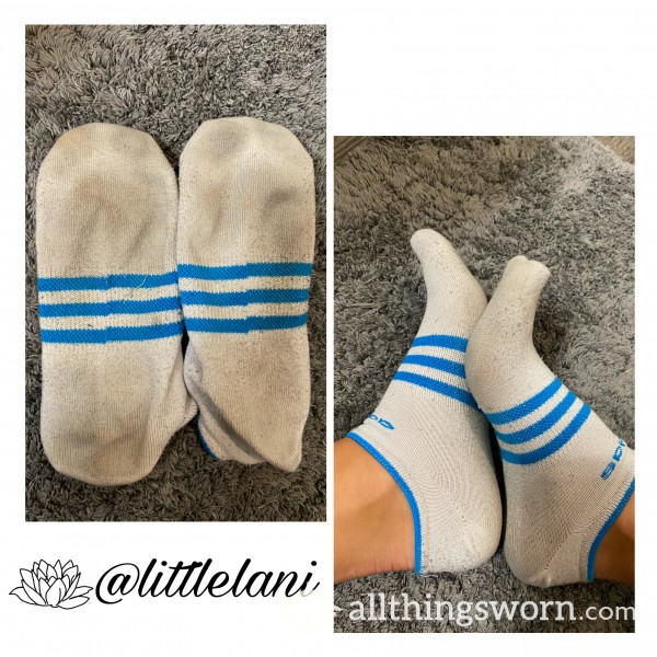Smelly White Adidas Ankle Socks