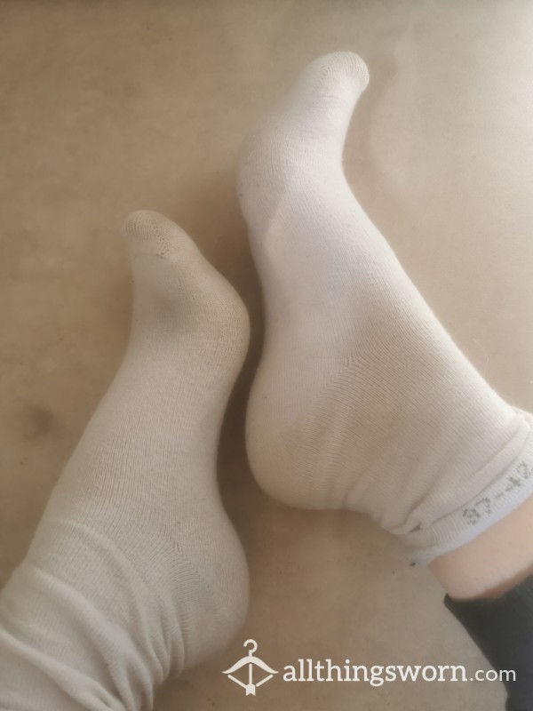 Worn White Socks - 48 Hour Wear