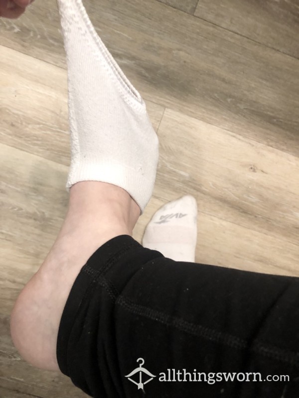 Stinky White Ankle Socks, 24 Hour Wear