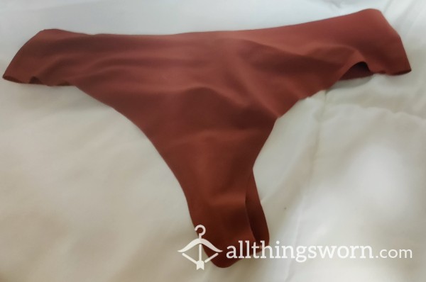 Smooth Brown Thong Panty, Hot Scents