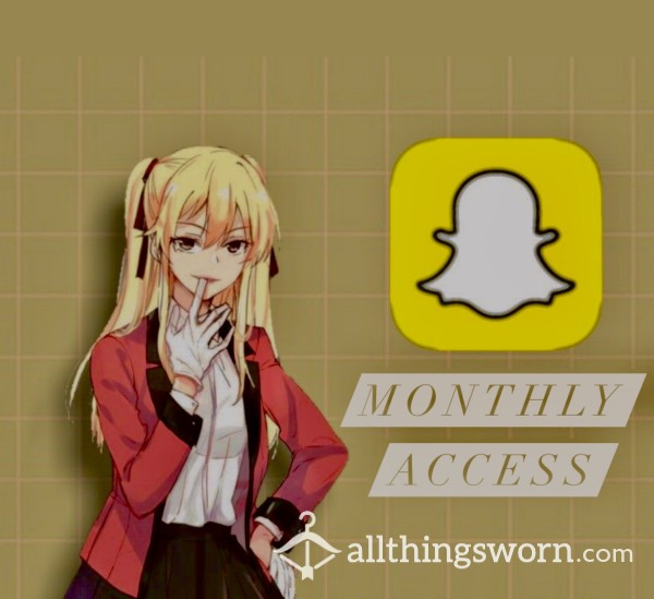Snap 👻 Monthly Subscription