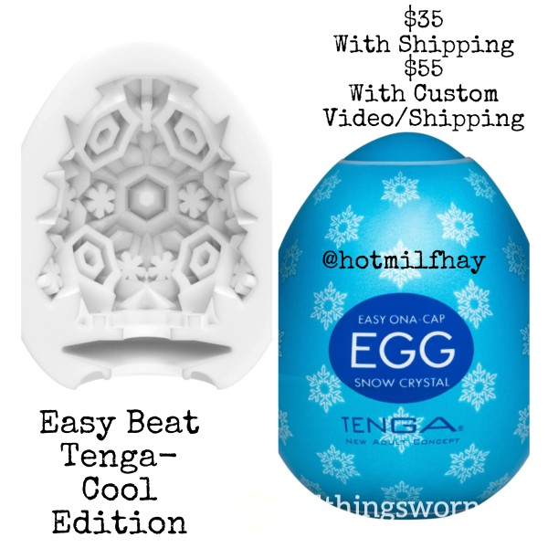 Snow Crystal—Easy Beat Cool Edition Tenga Egg 🥚🖤💦