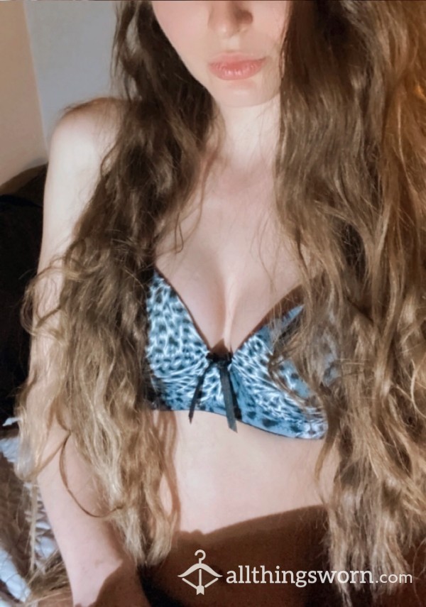 Snow Leopard Bra From High School! Shipping Included!