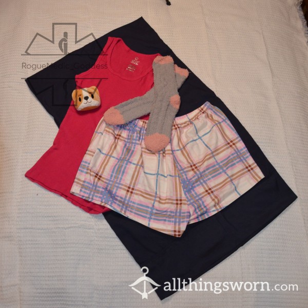 Snuggle Bundle - Pillowcase, Shirt, Shorts, Socks & Plushie + Pick-Your-Own Panties *$125 Value*