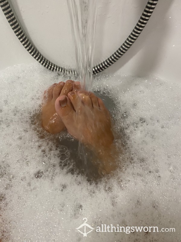 Soaking These Tired Feet In The Bath