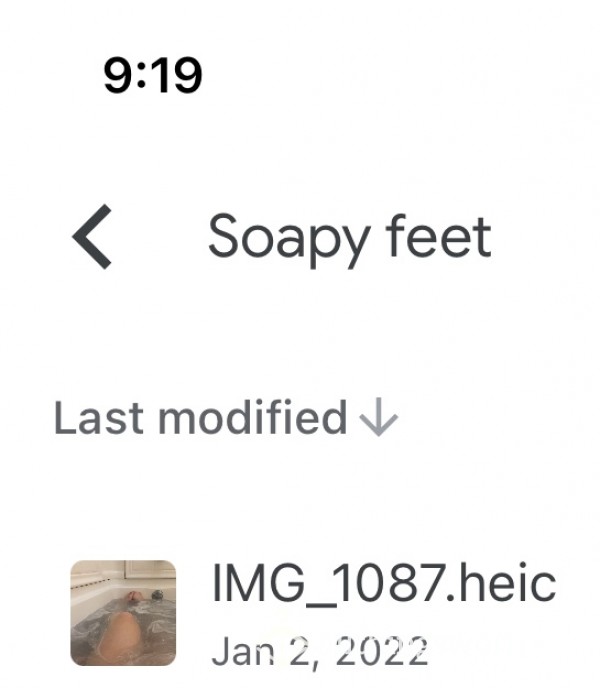 Soapy Feet Google Drive