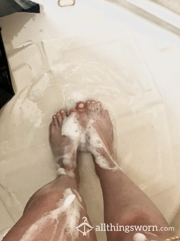 Soapy Shower Toes