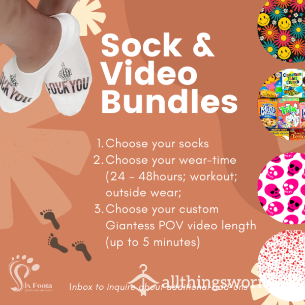 Sock & Video Bundle - Giantess