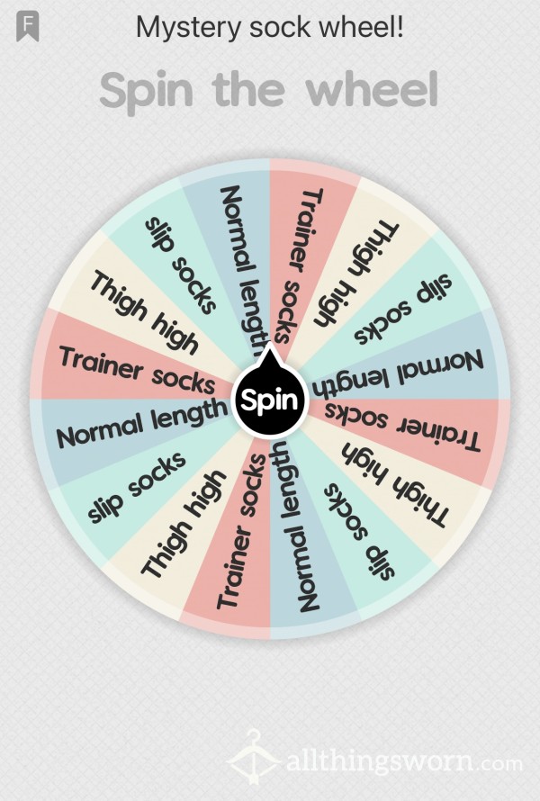 Socks Mystery Wheel! PRIZE EVERYTIME