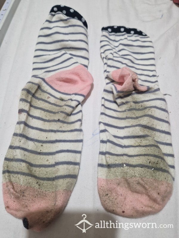 Socks Worn By Becca For 24 Hours