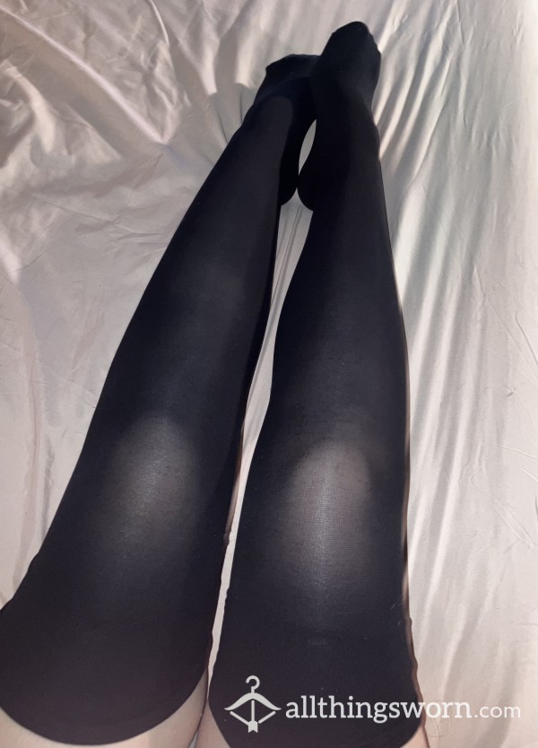 Soft Black Stockings!