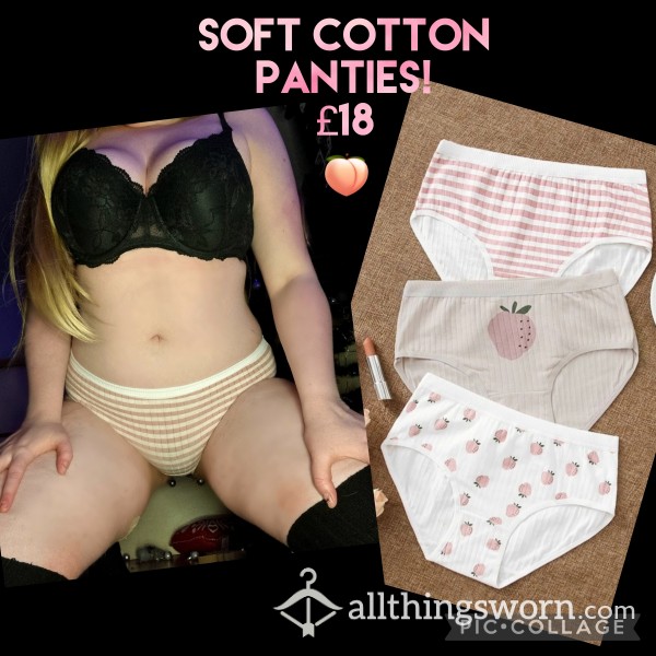 🍑 Soft, Cotton Bikini Style Panties!! 🍑