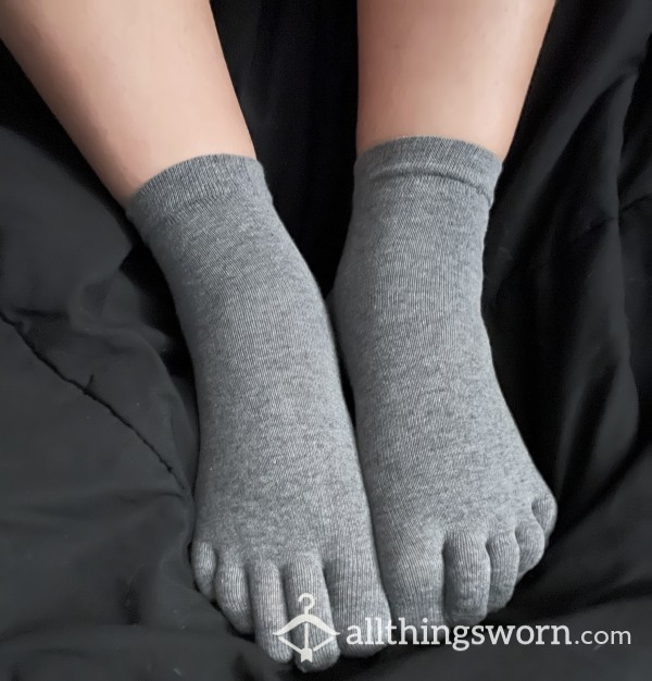 Soft Cotton Toe Socks/ 3 Colors/ Size 10 Feet