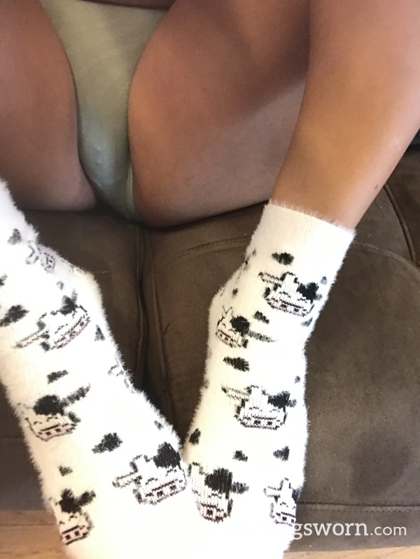 Soft Fuzzy Socks 🐮