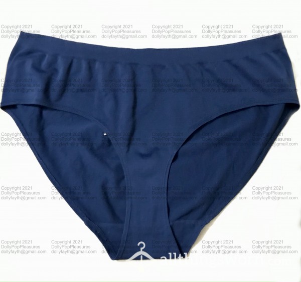 Soft Nylon Panties, Navy - BBW - XXL