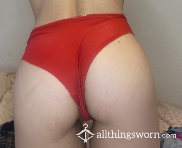 Soft, Thin Red Panties - 24+ Hour Wear