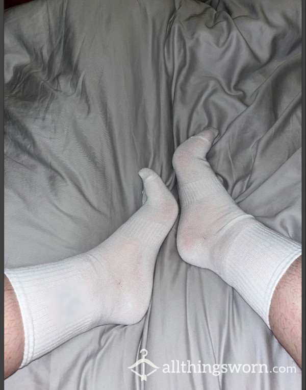 Soft White Crew Socks