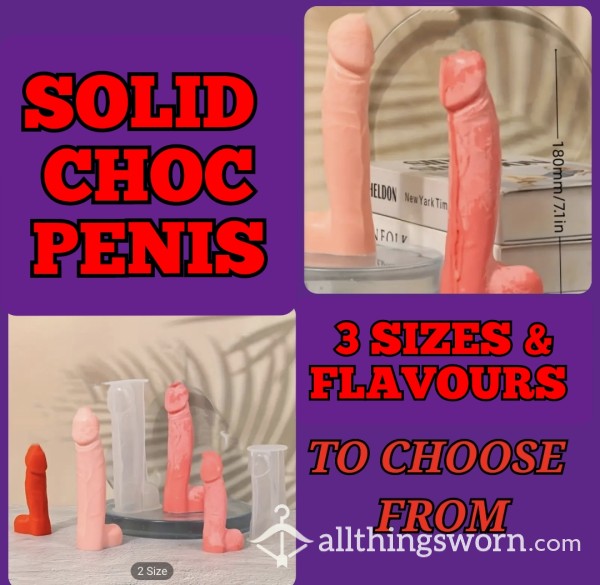 SOLID Cadburys Choc PENIS, 3 Sizes Available