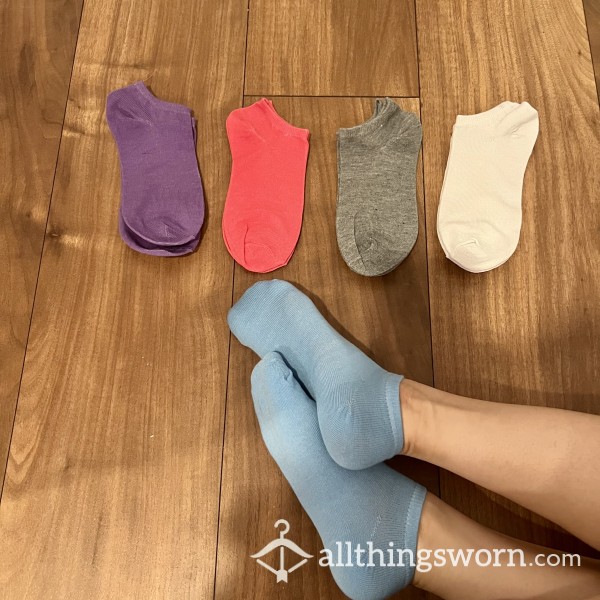 Solid Colored Sweaty Workout Socks