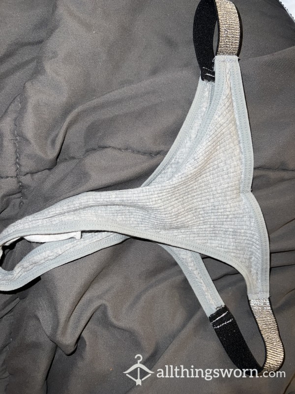 Sophisticated Grey Sparkly Thong