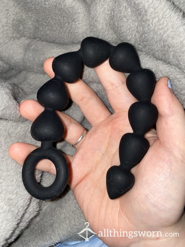 Spade Shaped Silicone Anal Beads