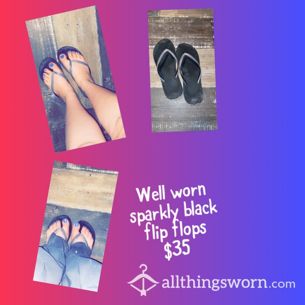 Sparkly Flip Flops