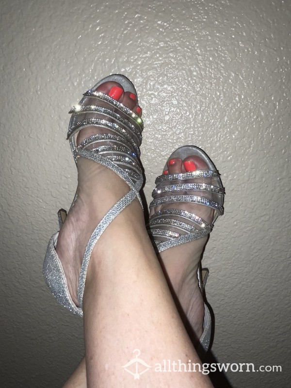 Sparkly High Heels Sweaty Smelly Sexy Shoes