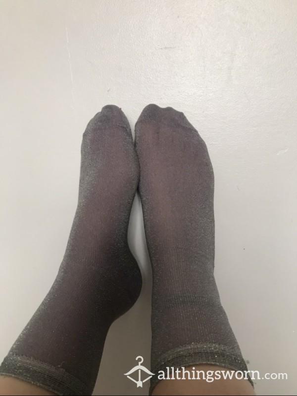 Sparkly Lilac Socks