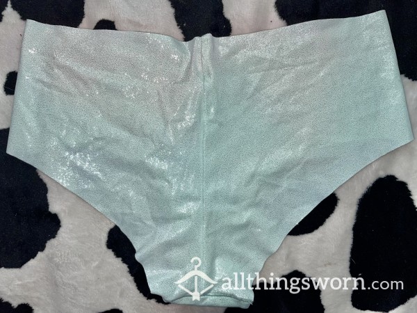 Sparkly Mint Green Victoria Secrets Seemless Cheeky Panties