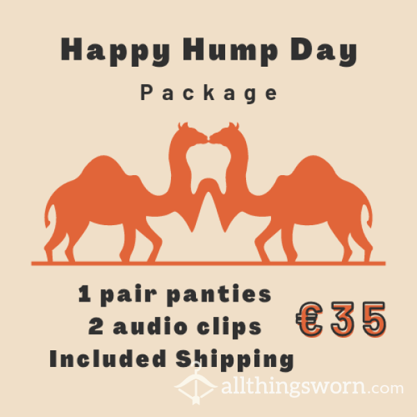 Special Hump Day Panty Package W/2 Masturbation Audio Clips - Shipping Included!