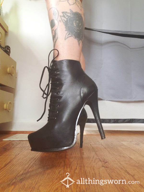 Spiked Heel Goth Boots