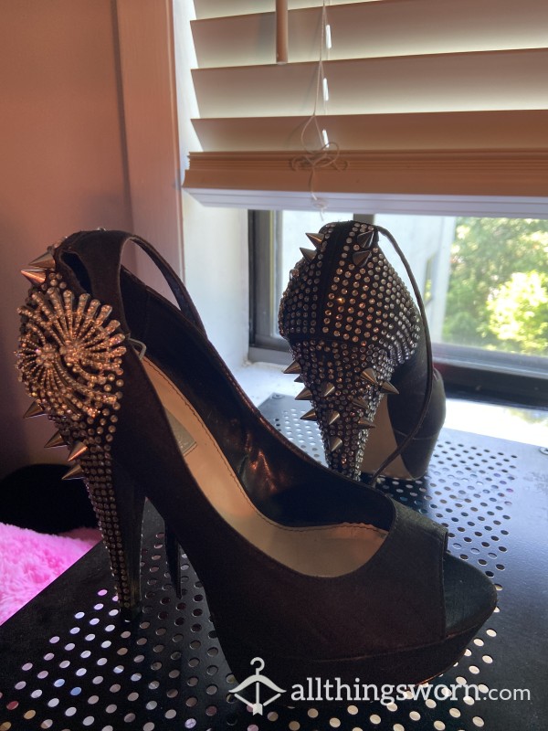 Spiked High Heels, Size 8