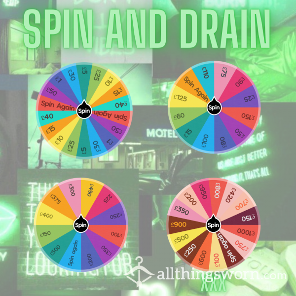 SPIN AND DRAIN 💸 Findom Game