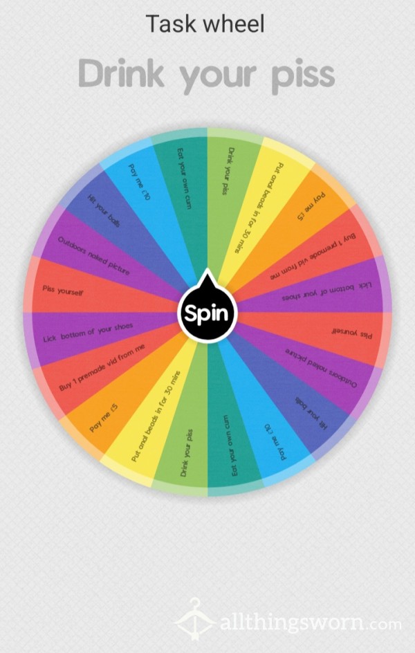 Spin My Task Wheel 😈