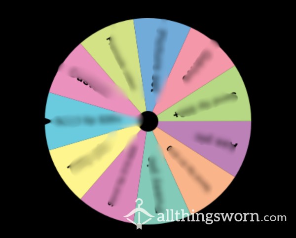 $5 Per Spin - Spin My Wheel -chance For Content Or Have To Tip