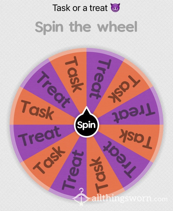 Spin My Wheel 👸🏻🎃 (Task Or A Treat) 😈🎃