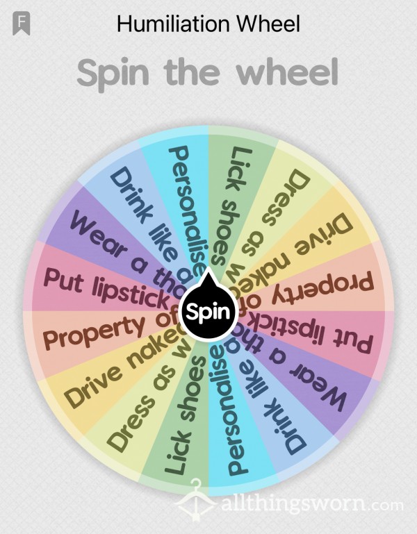 Spin The Humiliation Wheel